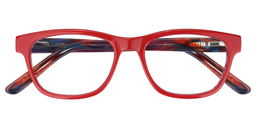 Sabina Rectangle Red Glasses1
