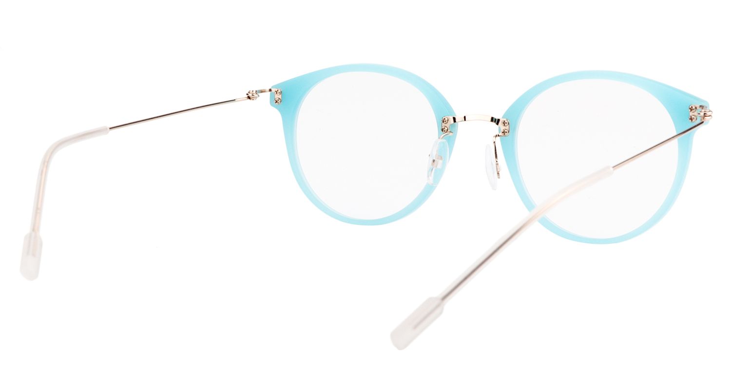 Round Light Blue Glasses | Zeelool Glasses5