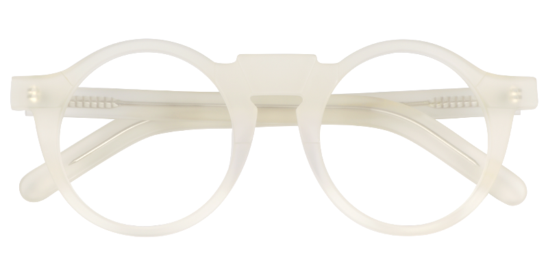Round Ivory Glasses | Zeelool Eyewear1