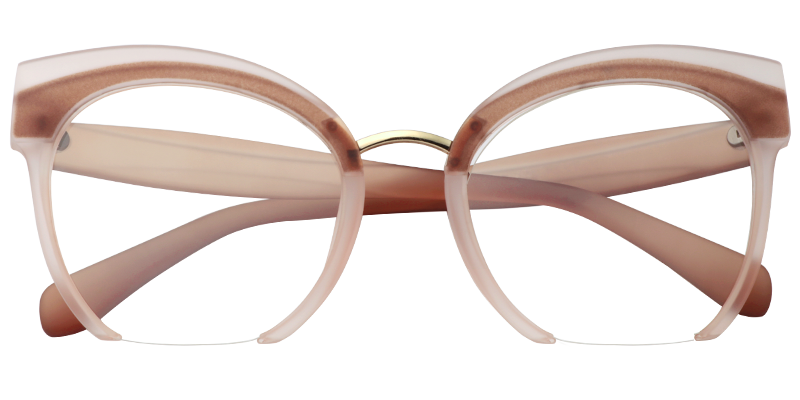 Round Beige Glasses | Zeelool Optical Online1