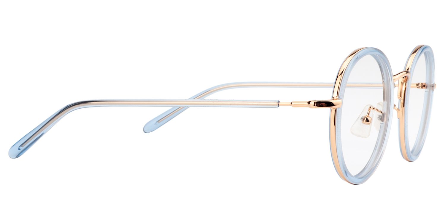 Round Blue Glasses | Zeelool Glasses4