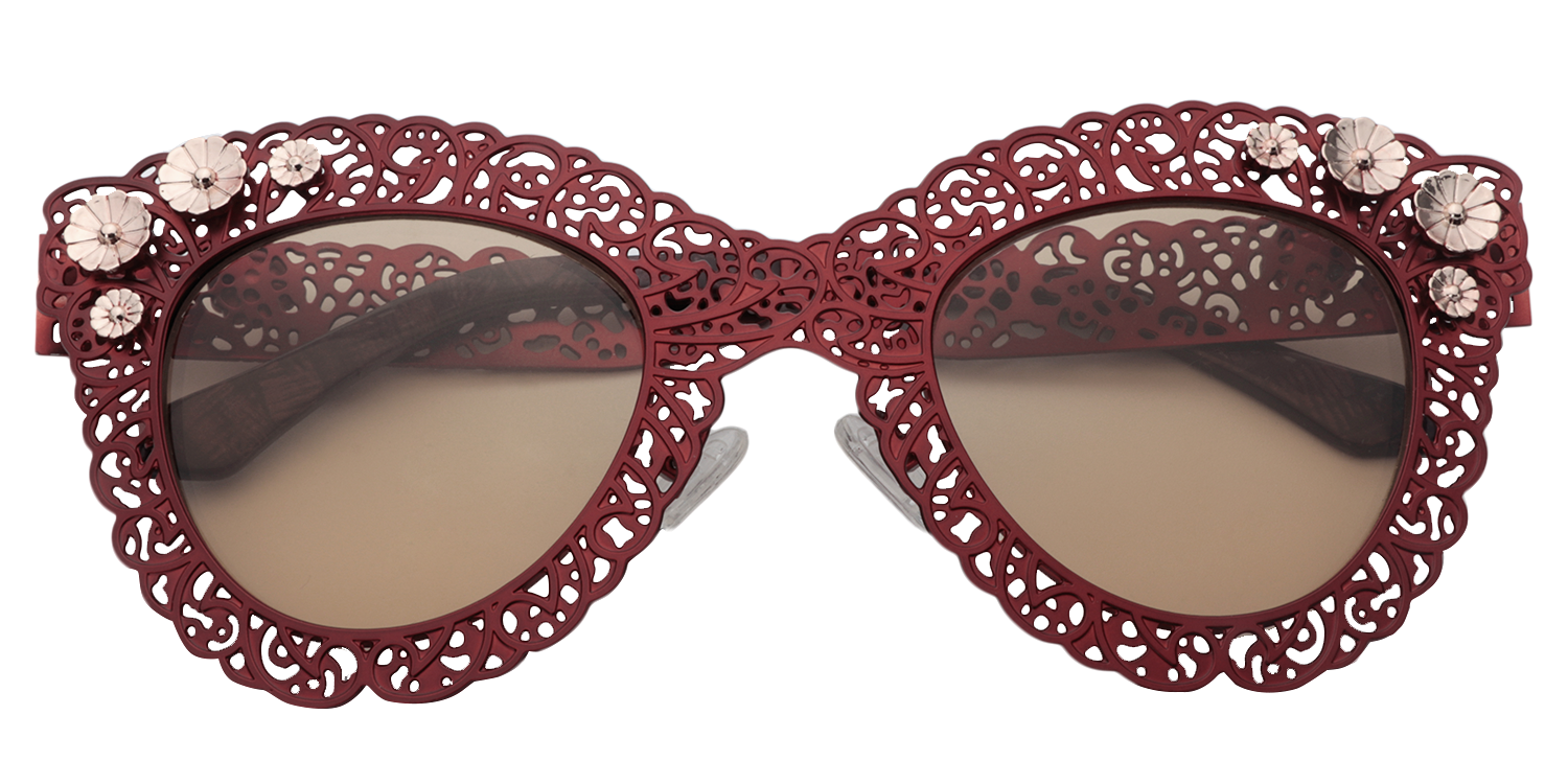 Cat-eye Red Sunglasses | Zeelool Sunglasses1