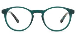 Fowler Round Dark-Green Glasses0