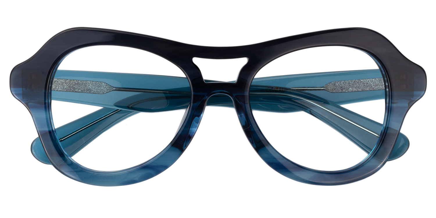 Aviator Blue Glasses | Zeelool Glasses1