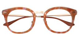Alfie Square Orange Pattern Glasses1