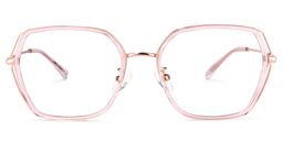 Odessa Geometric Pink Glasses0