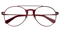 Morgan Aviator Dark Red Glasses1