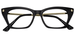 Nelly Cat Eye Black Glasses1