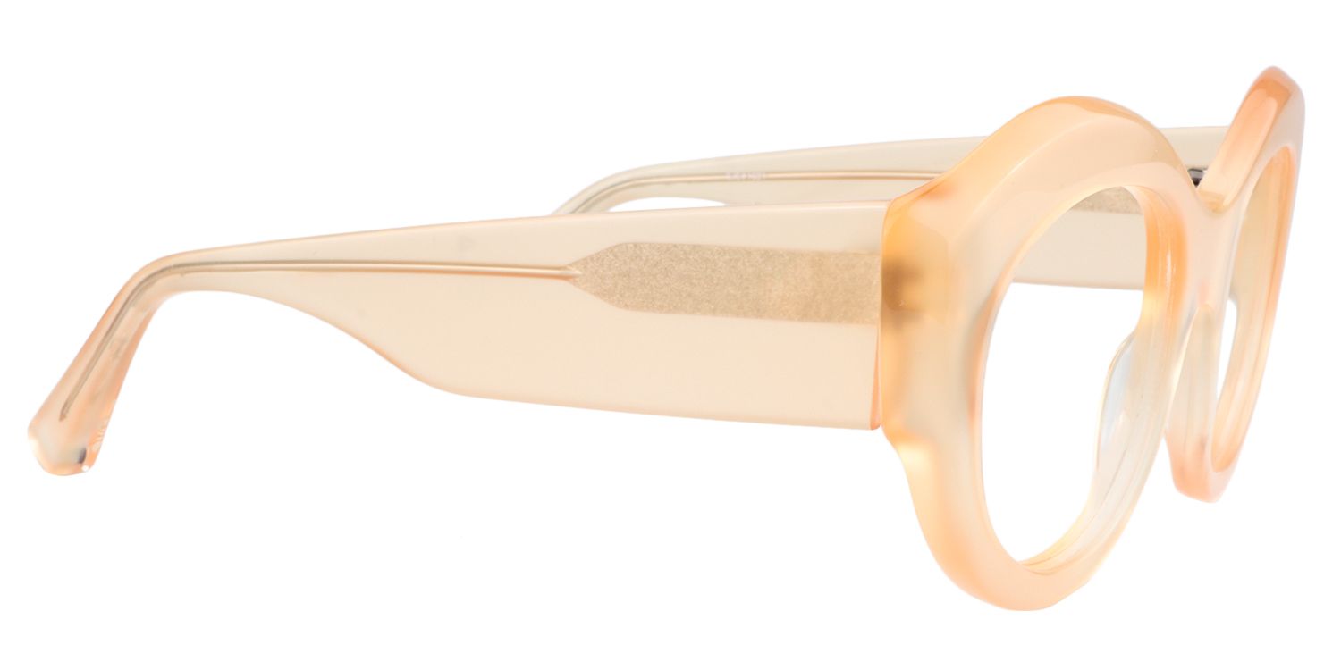 Cat eye Beige Glasses | Zeelool Glasses4