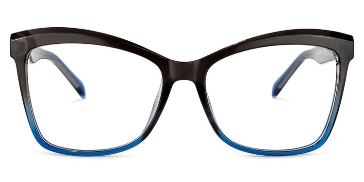 Peter Cateye Dark-Gray Glasses