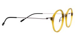 Olga Round Yellow Glasses4