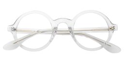 Gill Round White Glasses1