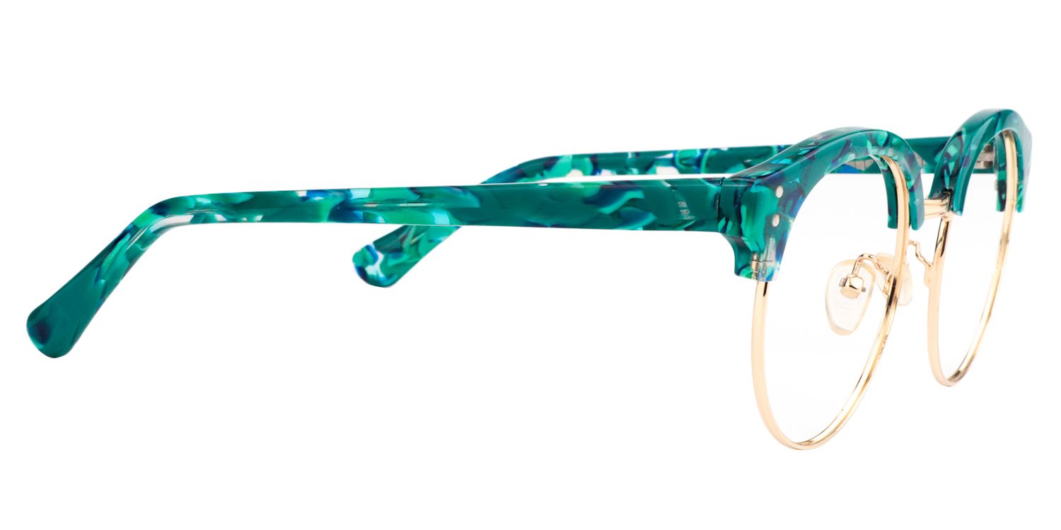 Round Green Glasses | Zeelool Glasses4