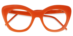 Maria Cat-eye Orange Glasses2