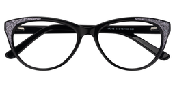 Carmen Cat eye Black Glasses1