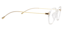 Michelle Geometric Clear Glasses5