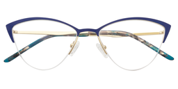 Celina Cat Eye Blue Glasses1