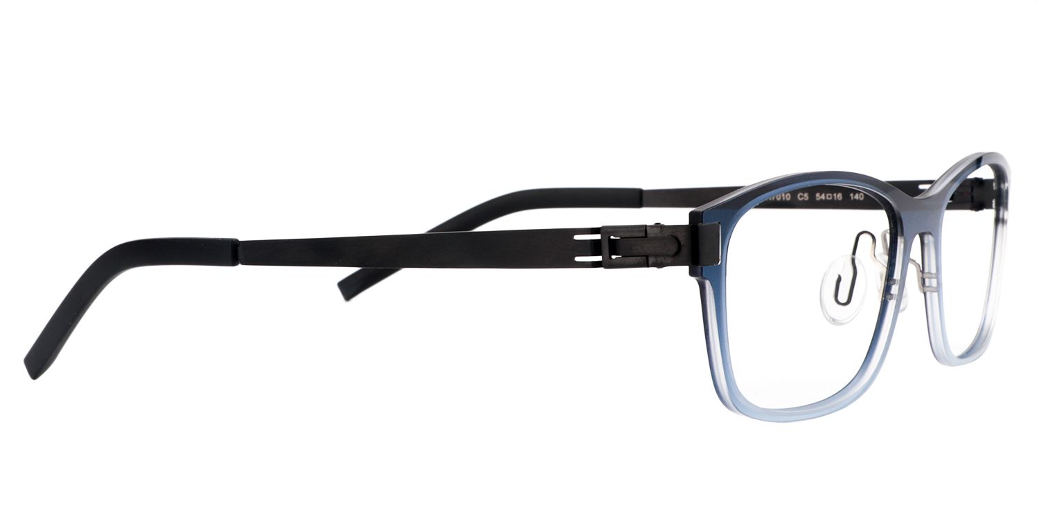 Rectangle Blue Glasses | Zeelool Glasses4