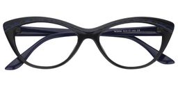 Tina Cat Eye Black Glasses1