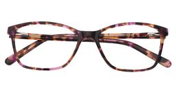  Venetia Rectangle Purple Floral Glasses1