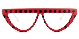 Gyllenhaal Cateye Red Glasses0