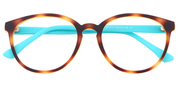 Robbie Round Gold Tortoise Glasses1