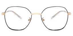 Perry Geometric Black-Gold Glasses0