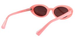 Calista Oval Pink Sunglasses5