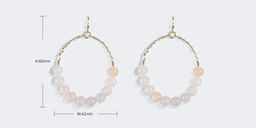 Stylish Round Shaped White Earrings2