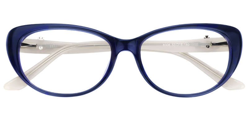 Cateye Dark-Blue Glasses1
