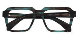 Richard Rectangle Green Glasses1