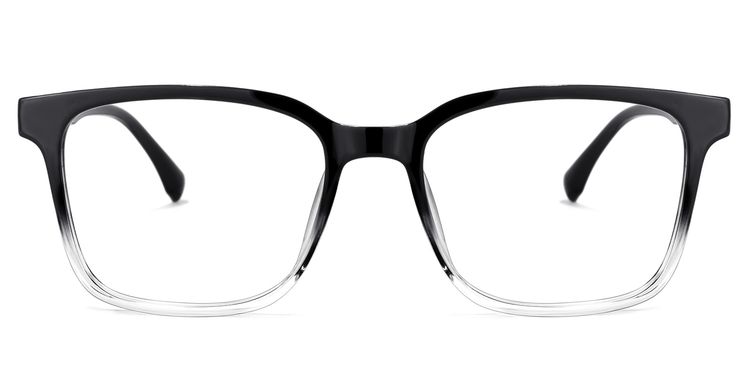 Roman Rectangle Black Glasses