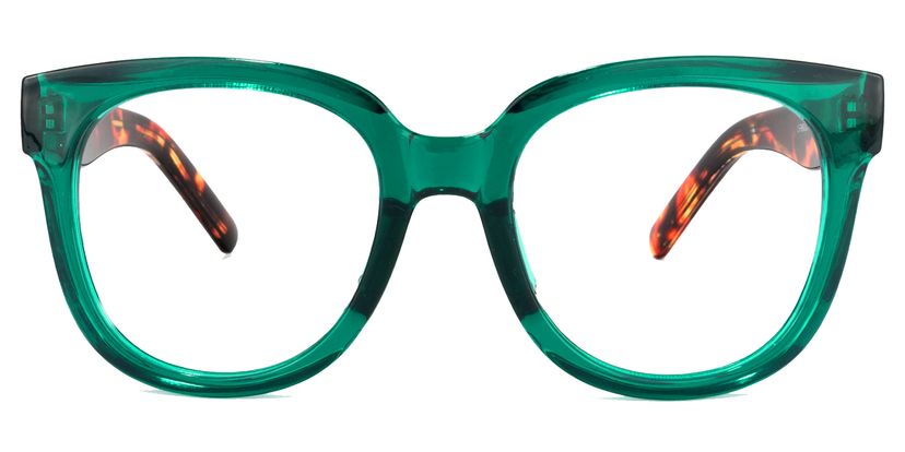 Harrell Dark-Green Square Glasses