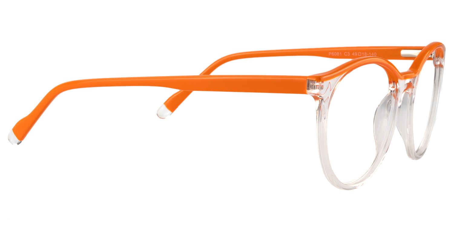 Round Orange Glasses | Zeelool Glasses4