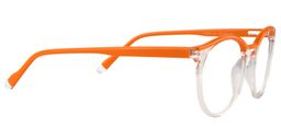 Fanny Round Orange Glasses4