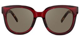 Harrell Square Dark-Red Glasses9