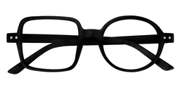 Tony Asymmetric Black Glasses 1