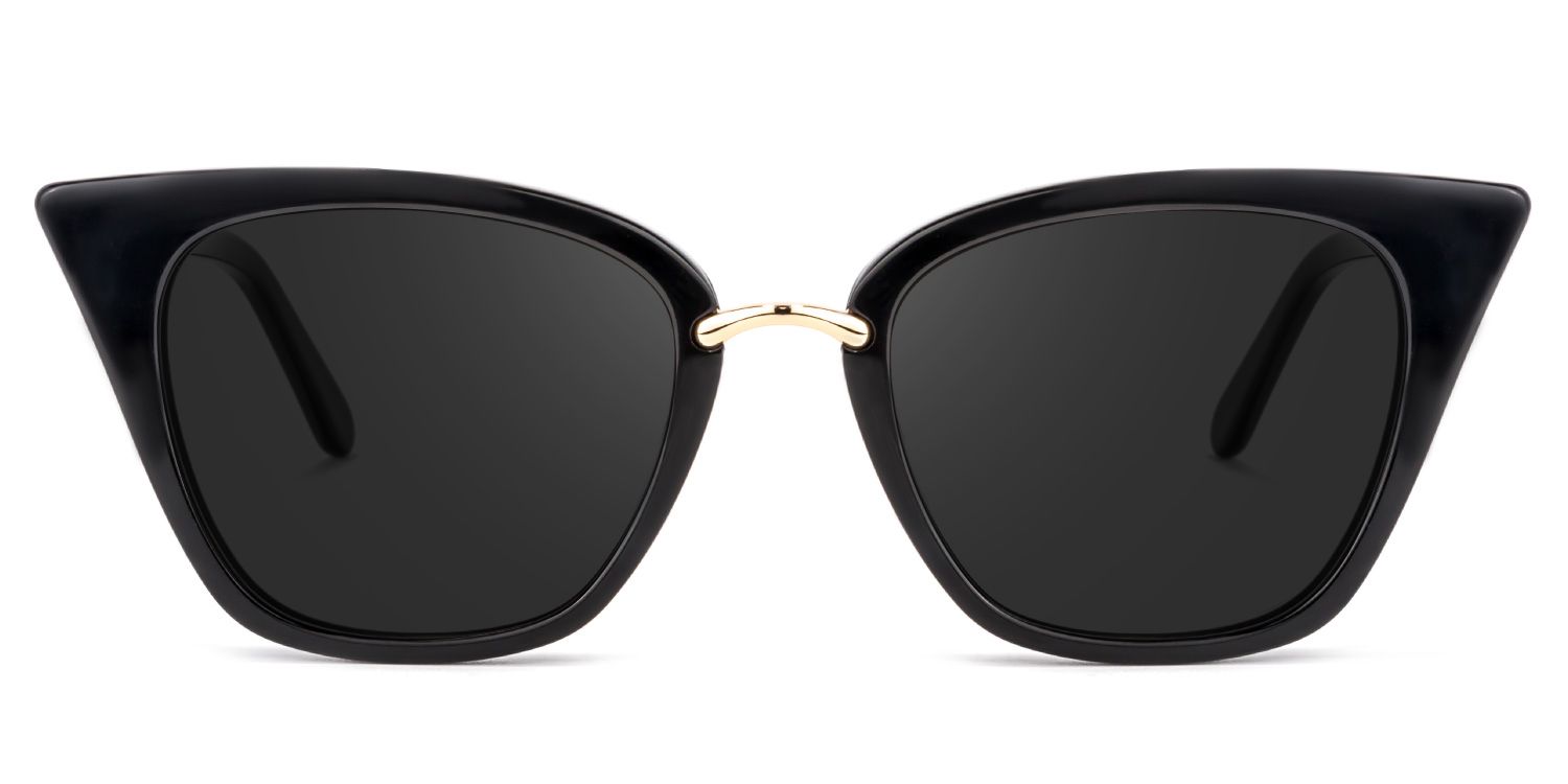 Tallulah Acetate Black Frame Sunglasses | ZEELOOL0