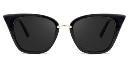 Tallulah Black Cat eye Sunglasses0