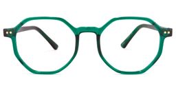 Steven Geometric Dark-Green Glasses0