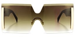 Shannon Square Brown Sunglasses0