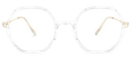 Tanner Geometric Clear Glasses0