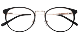 Kayla Round Black Glasses1