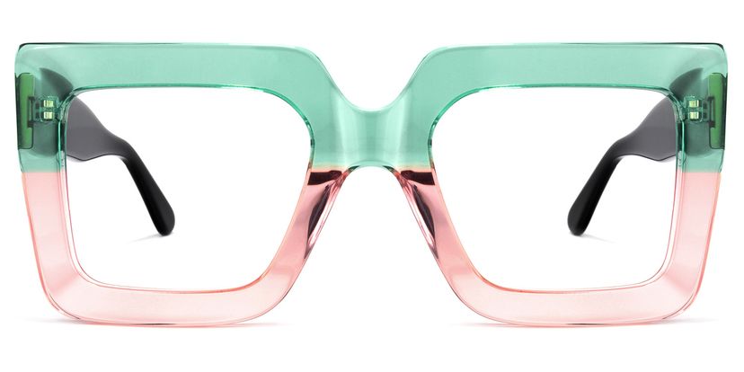 Brandon Square Green-Pink Glasses