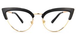 Eloisa Cateye Black Glasses0