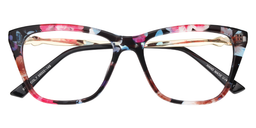 Hebe Cateye Floral Glasses1