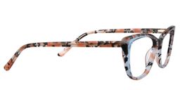 Albin Rectangle Blue Clear Glasses4