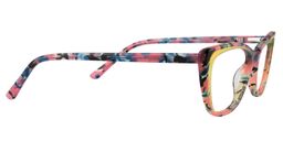 Albin Rectangle Red Floral Glasses4