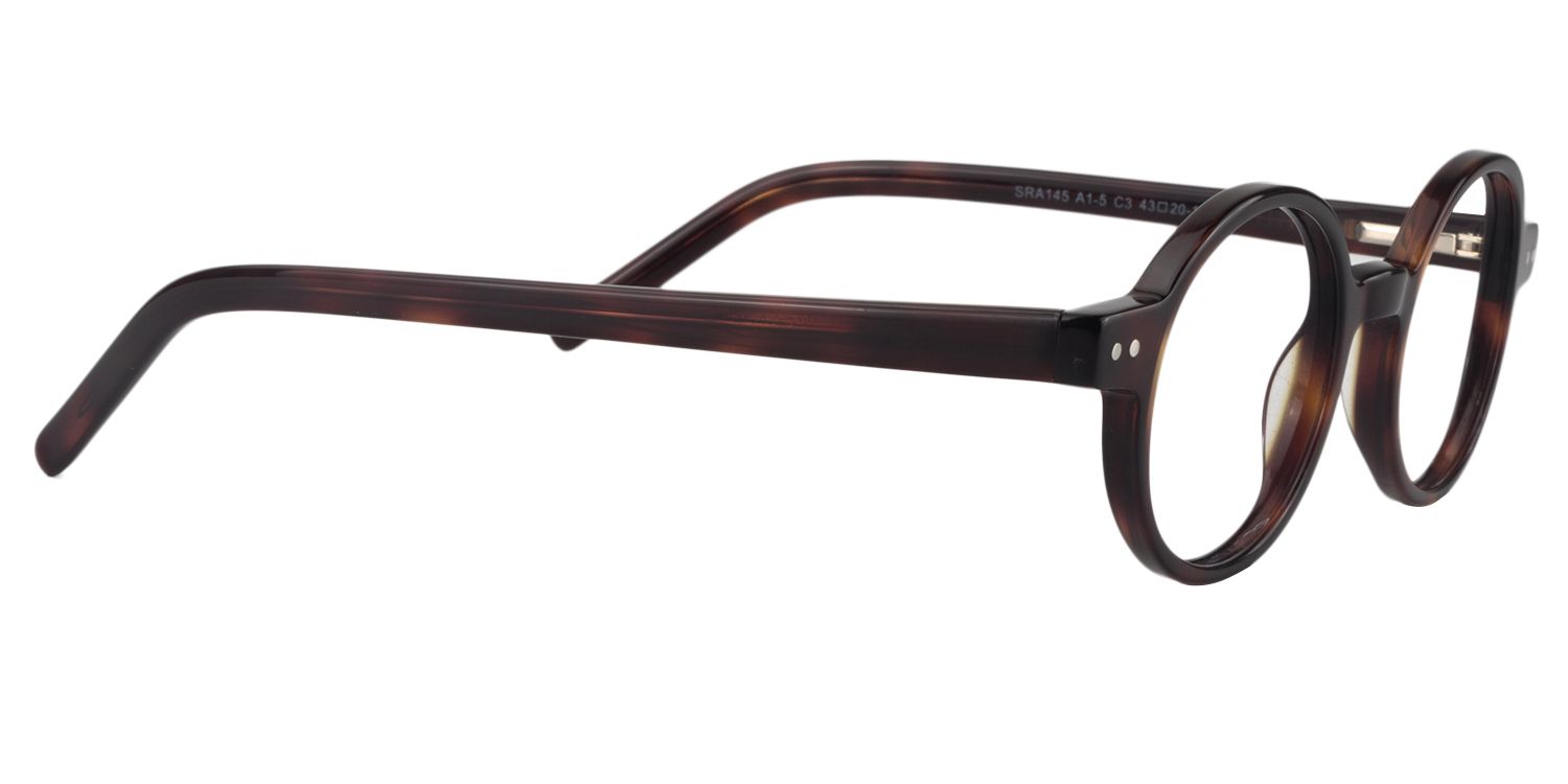 Oval Light Brown Glasses | Zeelool Glasses4