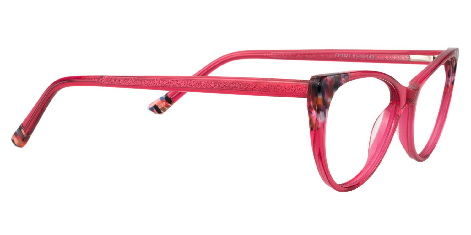 Cat Eye Red Glasses | Zeelool Glasses4